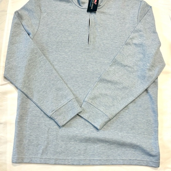 Vineyard Vines Men's White Cap/Marlin Blank Saltwater Quarter Zip Men’s L NWT - Picture 3 of 7
